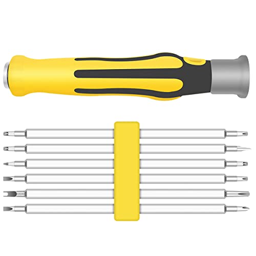 Serplex 12-in-1 Mini Screwdrivers Set, Small Screwdriver Tool Kit with 6pcs Dual End Dual End Driver Bits, 12 Different Screw Types Detachable Handle Design Alloy Steel Multipurpose Screwdriver Kit Serplex 12-in-1 Mini Screwdrivers Set, Small Screwdriver Tool Kit with 6pcs Dual End Dual End Driver Bits, 12 Different Screw Types Detachable Handle Design Alloy Steel Multipurpose Screwdriver Kit